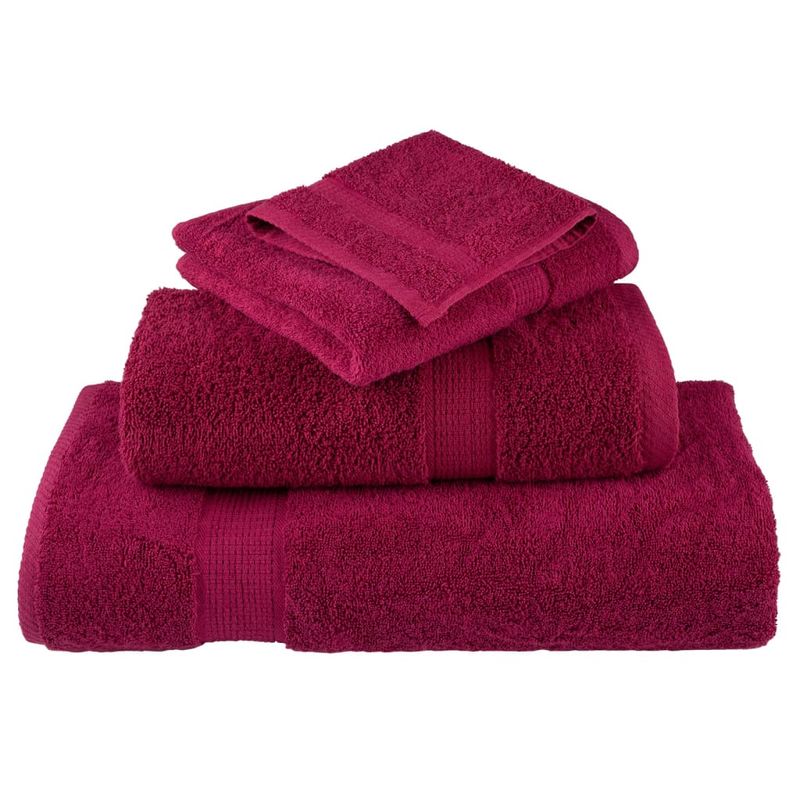 Casa si Gradina - Textile si covoare - Textile baie - Prosoape - Prosoape de dus premium 4 buc 70x140cm 600 gsm 100% bumbac, bordo - Infinity.ro