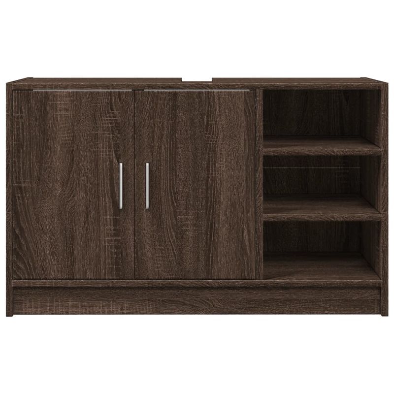 Casa si Gradina - Mobilier - Mobilier baie - Comode baie - Dulap de chiuveta, stejar maro, 90x29x55 cm, lemn prelucrat - Infinity.ro