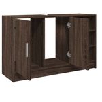 Casa si Gradina - Mobilier - Mobilier baie - Comode baie - Dulap de chiuveta, stejar maro, 90x29x55 cm, lemn prelucrat - Infinity.ro
