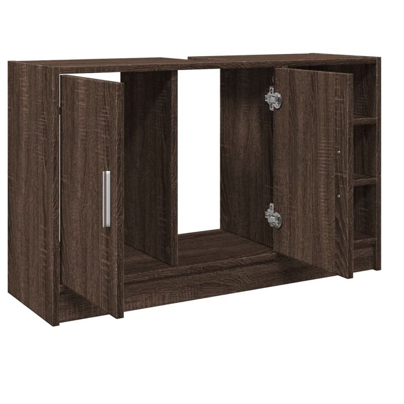 Casa si Gradina - Mobilier - Mobilier baie - Comode baie - Dulap de chiuveta, stejar maro, 90x29x55 cm, lemn prelucrat - Infinity.ro
