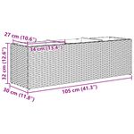Casa si Gradina - Gradinarit si plante - Plante si ghivece - Ghivece si suporturi - Jardiniera de gradina cu 3 ghivece gri 105x30x32 cm poliratan - Infinity.ro