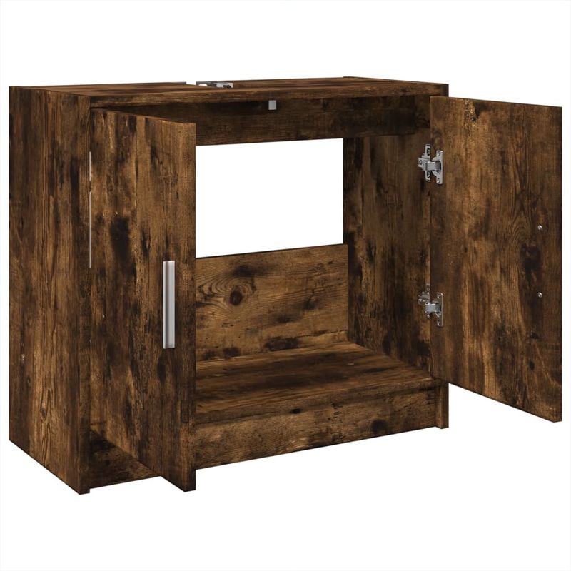 Casa si Gradina - Mobilier - Mobilier baie - Comode baie - Dulap de chiuveta, stejar fumuriu, 63x29x55 cm, lemn prelucrat - Infinity.ro