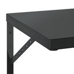 Casa si Gradina - Mobilier - Biblioteci si rafturi - Rafturi - Rafturi de perete 2 buc., 75x40 cm, negru otel inoxidabil - Infinity.ro