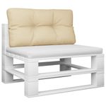 Casa si Gradina - Gradina si terasa - Mobilier exterior - Perne decorative exterior - Perna pentru paleti, bej, 80x40x12 cm, material textil - Infinity.ro