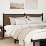 Casa si Gradina - Mobilier - Paturi si accesorii - Accesorii paturi - Tablie de pat, stejar maro, 160 cm, lemn prelucrat si otel - Infinity.ro