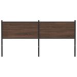 Casa si Gradina - Mobilier - Paturi si accesorii - Accesorii paturi - Tablie de pat, stejar maro, 160 cm, lemn prelucrat si otel - Infinity.ro