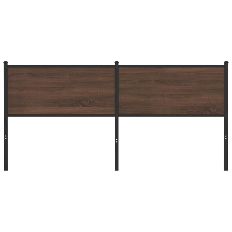 Casa si Gradina - Mobilier - Paturi si accesorii - Accesorii paturi - Tablie de pat, stejar maro, 160 cm, lemn prelucrat si otel - Infinity.ro