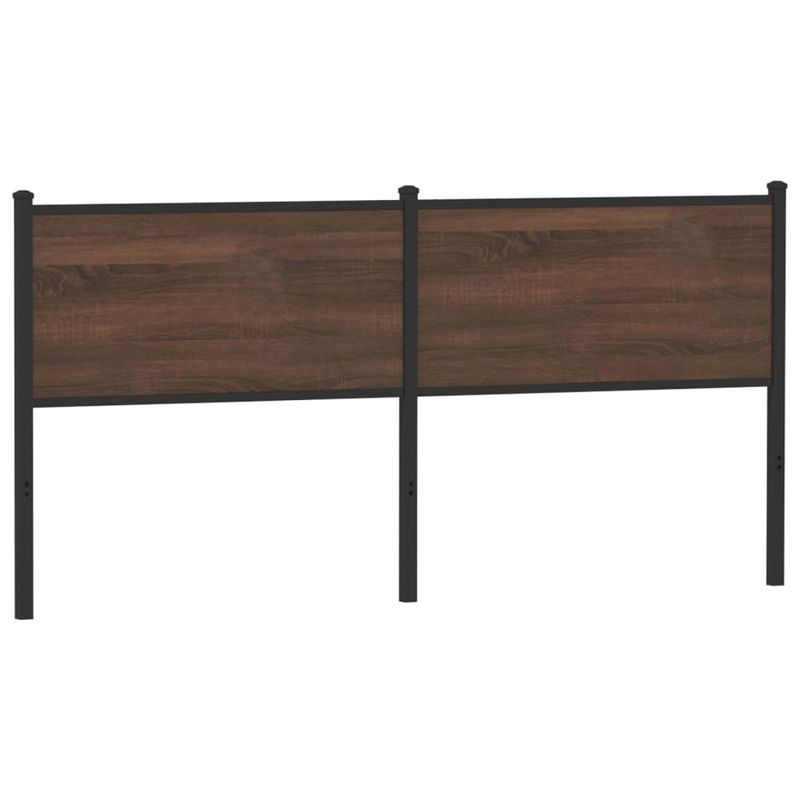 Casa si Gradina - Mobilier - Paturi si accesorii - Accesorii paturi - Tablie de pat, stejar maro, 160 cm, lemn prelucrat si otel - Infinity.ro
