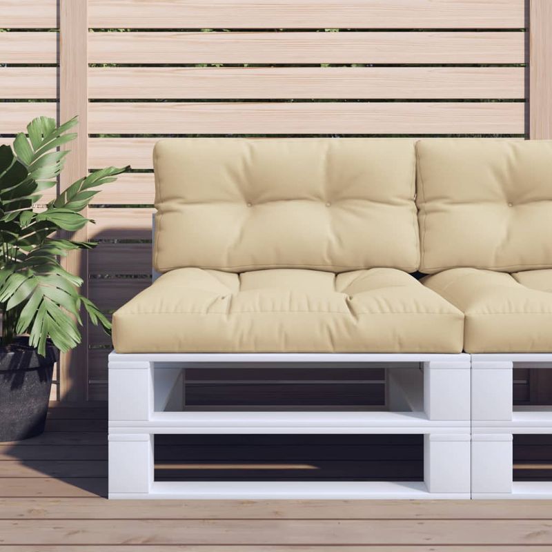 Casa si Gradina - Gradina si terasa - Mobilier exterior - Perne decorative exterior - Perne pentru paleti, 2 buc., bej, material textil - Infinity.ro