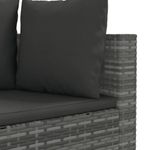 Casa si Gradina - Gradina si terasa - Mobilier exterior - Seturi mobila gradina - Set canapele de gradina, 7 piese, cu perne, gri, poliratan - Infinity.ro