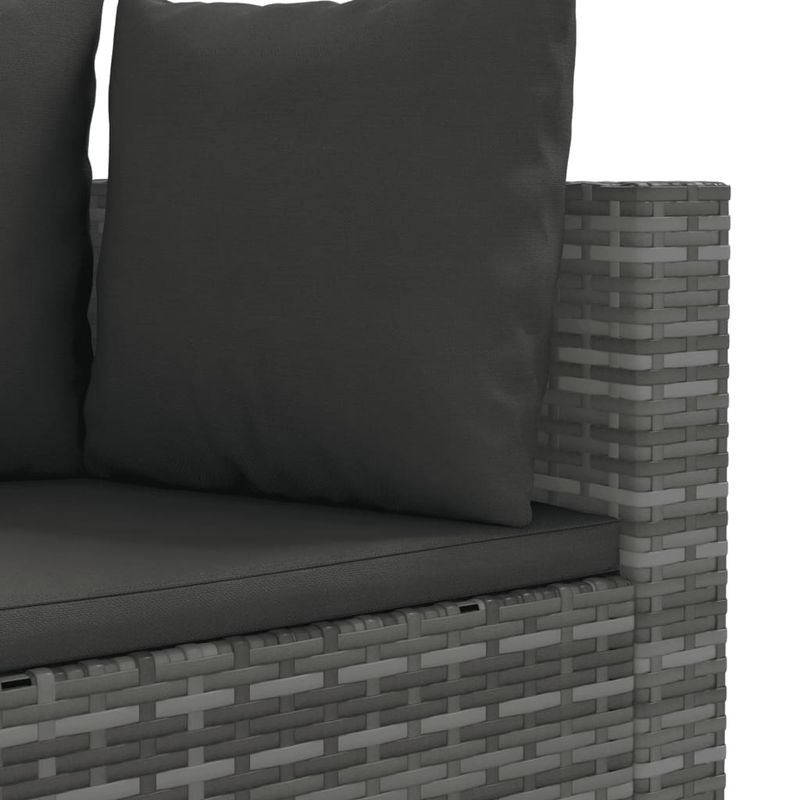 Casa si Gradina - Gradina si terasa - Mobilier exterior - Seturi mobila gradina - Set canapele de gradina, 7 piese, cu perne, gri, poliratan - Infinity.ro