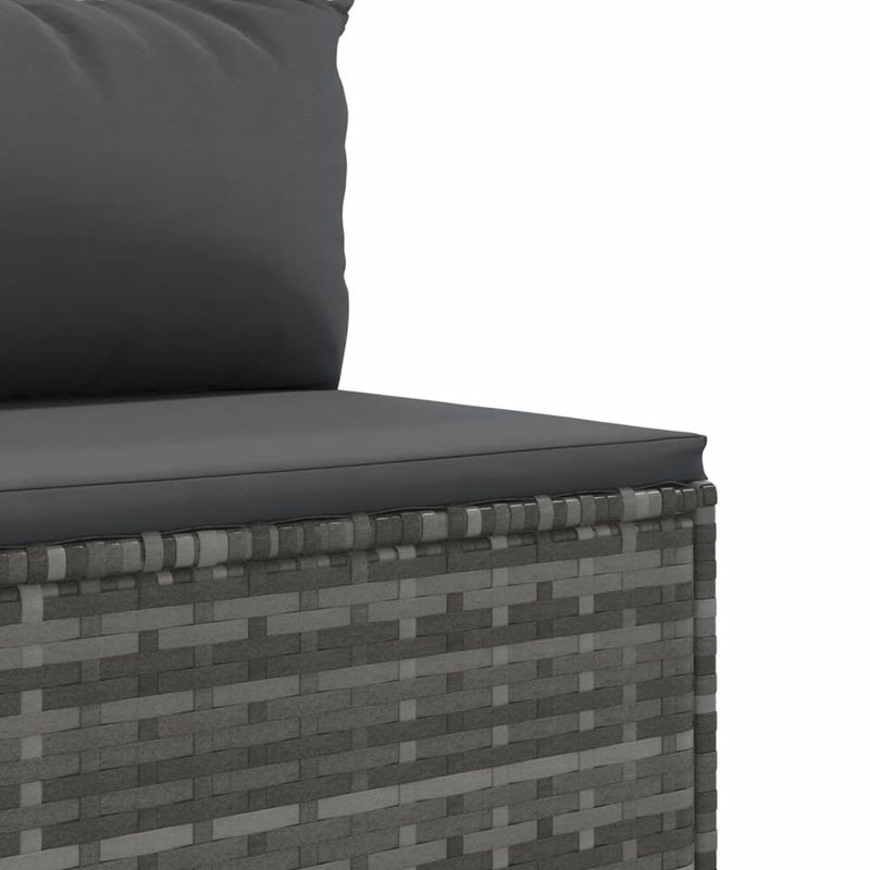 Casa si Gradina - Gradina si terasa - Mobilier exterior - Seturi mobila gradina - Set canapele de gradina, 7 piese, cu perne, gri, poliratan - Infinity.ro