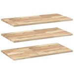 Casa si Gradina - Mobilier - Biblioteci si rafturi - Rafturi - Rafturi suspendate 3 buc. 60x40x2 cm lemn masiv acacia netratat, natural - Infinity.ro