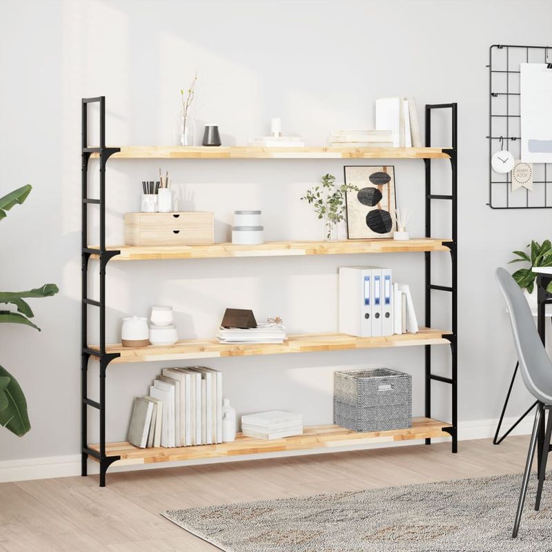 Casa si Gradina - Mobilier - Biblioteci si rafturi - Rafturi - Rafturi plutitoare 2 buc. 140x20x4cm lemn masiv acacia netratat - Infinity.ro