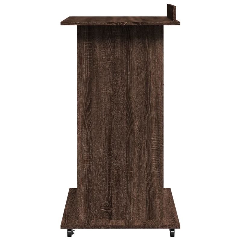Casa si Gradina - Mobilier - Mese si birouri - Birouri - Pupitru roti si sertar stejar maro 55x55x107 cm lemn prelucrat - Infinity.ro