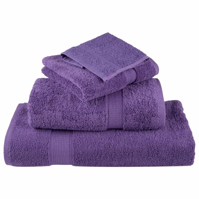 Casa si Gradina - Textile si covoare - Textile baie - Prosoape - Prosoape premium 10 buc., violet 30x30 cm, 600 gsm 100% bumbac - Infinity.ro
