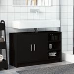 Casa si Gradina - Mobilier - Mobilier baie - Comode baie - Dulap de chiuveta, negru, 90x29x55 cm, lemn prelucrat - Infinity.ro