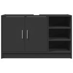 Casa si Gradina - Mobilier - Mobilier baie - Comode baie - Dulap de chiuveta, negru, 90x29x55 cm, lemn prelucrat - Infinity.ro