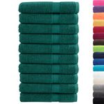 Casa si Gradina - Textile si covoare - Textile baie - Prosoape - Prosoape de sauna premium 10 buc. 80x200 cm 600 gsm 100% bumbac, verde - Infinity.ro
