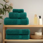 Casa si Gradina - Textile si covoare - Textile baie - Prosoape - Prosoape de sauna premium 10 buc. 80x200 cm 600 gsm 100% bumbac, verde - Infinity.ro