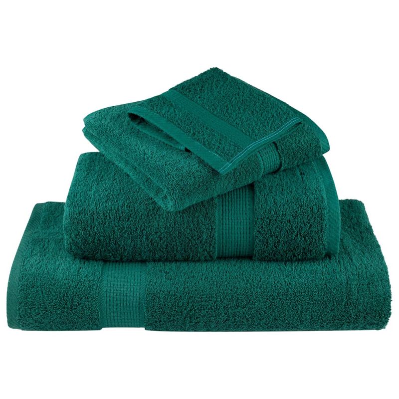 Casa si Gradina - Textile si covoare - Textile baie - Prosoape - Prosoape de sauna premium 10 buc. 80x200 cm 600 gsm 100% bumbac, verde - Infinity.ro