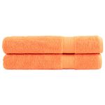 Casa si Gradina - Textile si covoare - Textile baie - Prosoape - Prosoape premium 2buc. portocaliu 100x200cm 600 gsm 100% bumbac - Infinity.ro