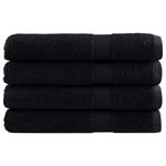 Casa si Gradina - Textile si covoare - Textile baie - Prosoape - Prosoape premium 4 buc. negru 100x200cm 600gsm 100% bumbac - Infinity.ro
