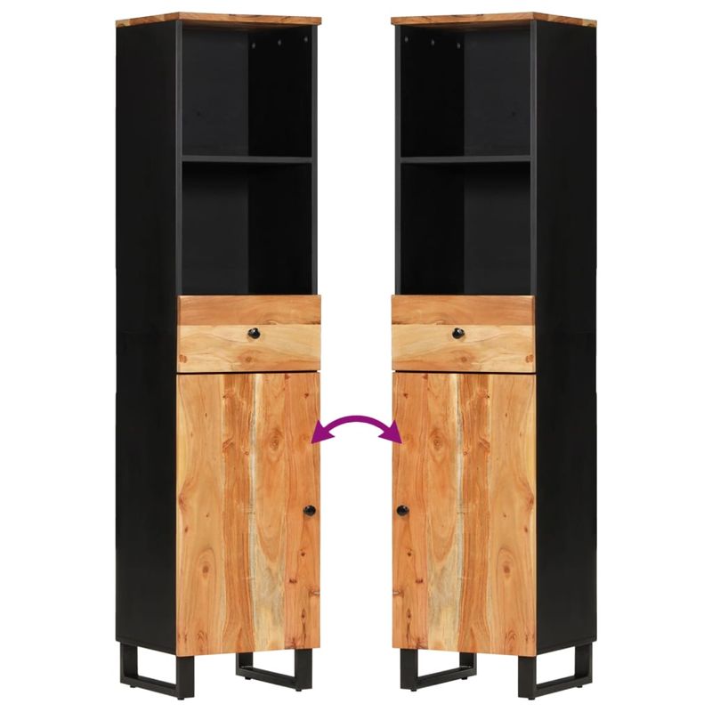 Casa si Gradina - Mobilier - Seturi de mobilier - Seturi baie - Set mobilier de baie, 3 piese, lemn masiv de acacia - Infinity.ro