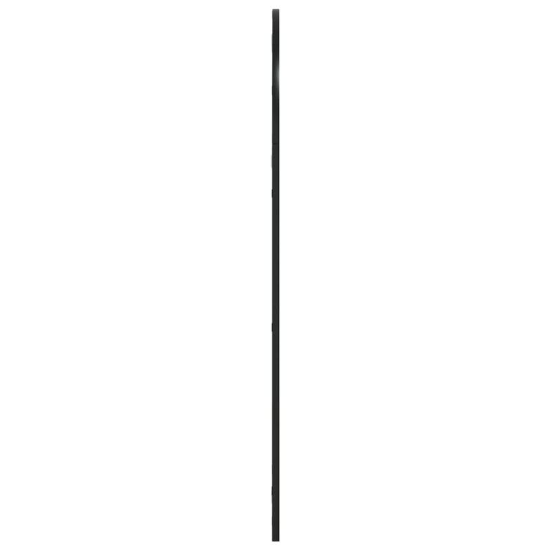 Casa si Gradina - Decoratiuni - Oglinzi - Oglinda de perete, negru, 60x110 cm, arcuita, fier - Infinity.ro