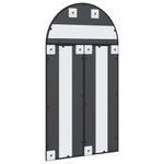Casa si Gradina - Decoratiuni - Oglinzi - Oglinda de perete, negru, 60x110 cm, arcuita, fier - Infinity.ro