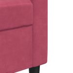 Casa si Gradina - Mobilier - Seturi de mobilier - Seturi living - Set canapele cu perne, 2 piese, rosu vin, catifea - Infinity.ro