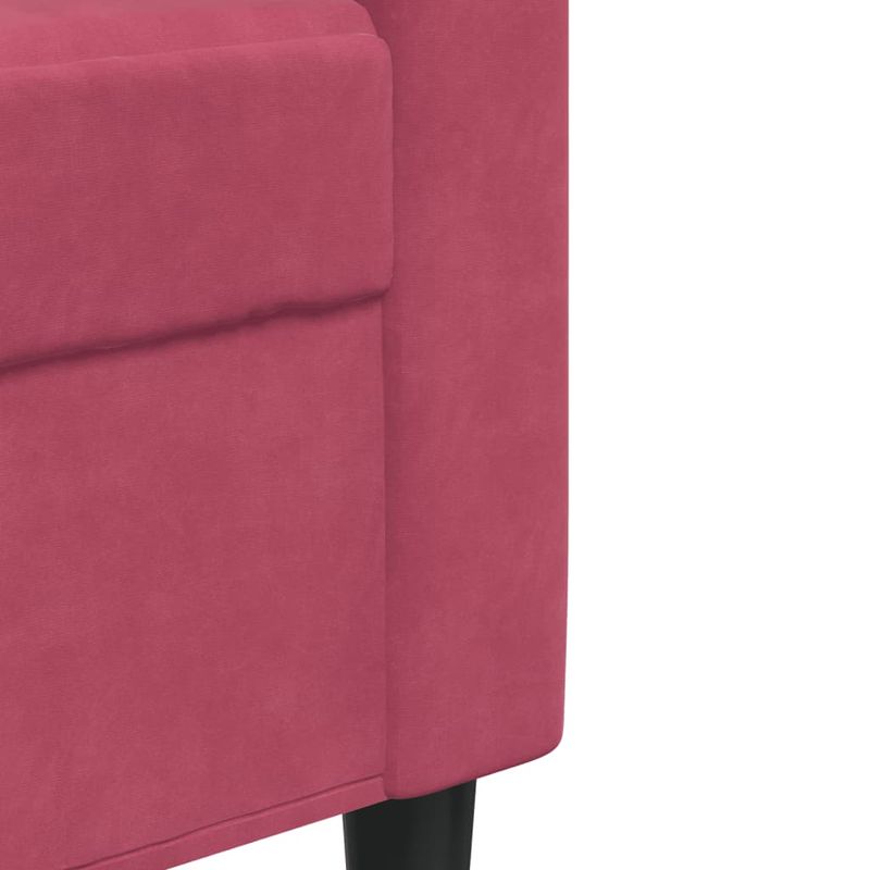 Casa si Gradina - Mobilier - Seturi de mobilier - Seturi living - Set canapele cu perne, 2 piese, rosu vin, catifea - Infinity.ro