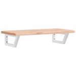 Casa si Gradina - Mobilier - Comode si corpuri - Masute de toaleta - Raft pentru lavoar montat pe perete, otel si lemn masiv fag - Infinity.ro