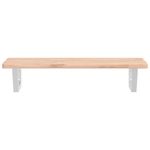 Casa si Gradina - Mobilier - Comode si corpuri - Masute de toaleta - Raft pentru lavoar montat pe perete, otel si lemn masiv fag - Infinity.ro