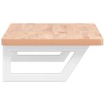 Casa si Gradina - Mobilier - Comode si corpuri - Masute de toaleta - Raft pentru lavoar montat pe perete, otel si lemn masiv fag - Infinity.ro