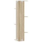 Casa si Gradina - Mobilier - Biblioteci si rafturi - Rafturi - Raft coltar perete stejar sonoma 36,5x36,5x140cm lemn prelucrat - Infinity.ro