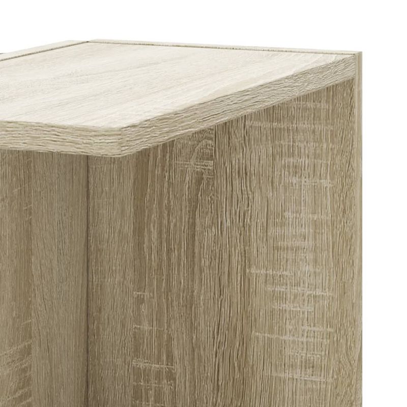 Casa si Gradina - Mobilier - Biblioteci si rafturi - Rafturi - Raft coltar perete stejar sonoma 36,5x36,5x140cm lemn prelucrat - Infinity.ro