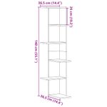 Casa si Gradina - Mobilier - Biblioteci si rafturi - Rafturi - Raft coltar perete stejar sonoma 36,5x36,5x140cm lemn prelucrat - Infinity.ro