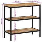 Casa si Gradina - Mobilier - Comode si corpuri - Console - Masa consola, 70x35x70 cm, lemn masiv de mango brut - Infinity.ro