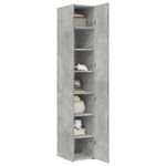 Casa si Gradina - Mobilier - Comode si corpuri - Corpuri bucatarie - Dulap inalt, gri beton, 30x42,5x185 cm, lemn prelucrat - Infinity.ro
