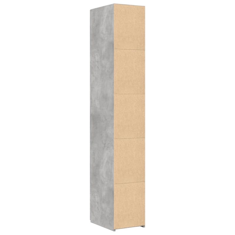Casa si Gradina - Mobilier - Comode si corpuri - Corpuri bucatarie - Dulap inalt, gri beton, 30x42,5x185 cm, lemn prelucrat - Infinity.ro