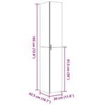 Casa si Gradina - Mobilier - Comode si corpuri - Corpuri bucatarie - Dulap inalt, gri beton, 30x42,5x185 cm, lemn prelucrat - Infinity.ro