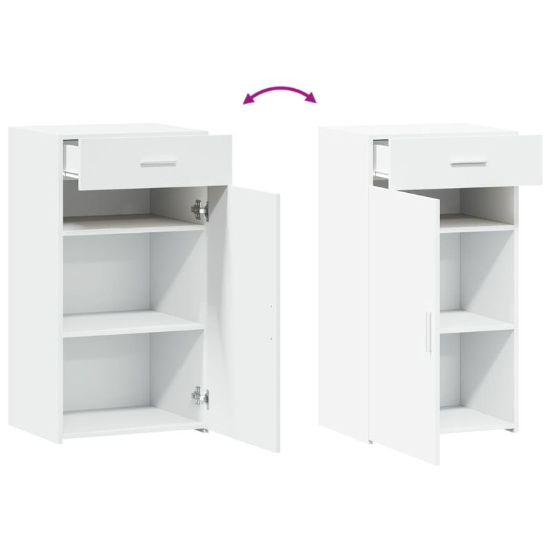 Casa si Gradina - Mobilier - Comode si corpuri - Comode - Dulap, alb, 50x42,5x93 cm, lemn prelucrat - Infinity.ro