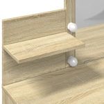 Casa si Gradina - Mobilier - Comode si corpuri - Masute de toaleta - Masa de toaleta cu LED, stejar sonoma, 100x40x130 cm - Infinity.ro