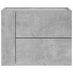 Casa si Gradina - Mobilier - Comode si corpuri - Noptiere - Noptiera de perete, gri beton, 45x30x35 cm - Infinity.ro
