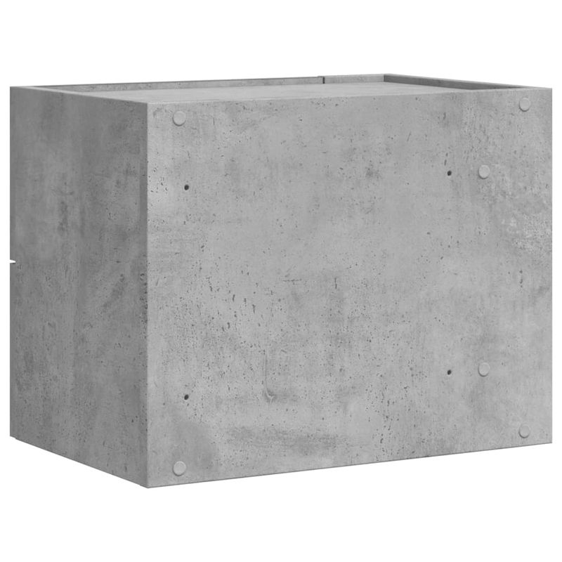 Casa si Gradina - Mobilier - Comode si corpuri - Noptiere - Noptiera de perete, gri beton, 45x30x35 cm - Infinity.ro