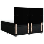 Casa si Gradina - Mobilier - Paturi si accesorii - Paturi - Pat box spring cu saltea, negru, 200x200 cm, textil - Infinity.ro