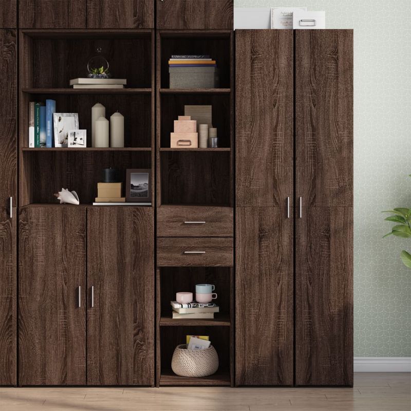 Casa si Gradina - Mobilier - Comode si corpuri - Corpuri bucatarie - Dulap inalt, stejar maro, 40x42,5x185 cm, lemn prelucrat - Infinity.ro