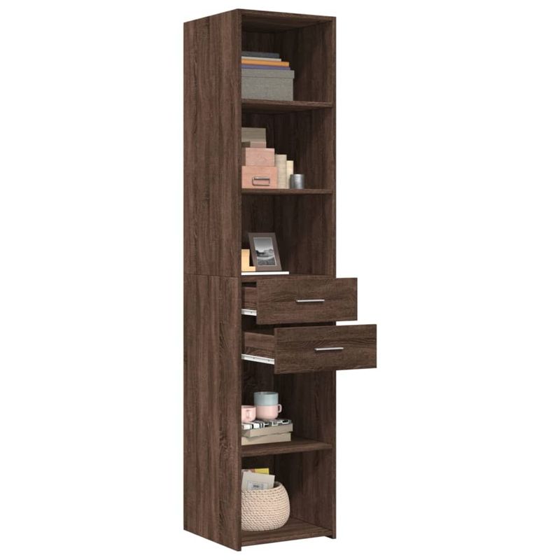 Casa si Gradina - Mobilier - Comode si corpuri - Corpuri bucatarie - Dulap inalt, stejar maro, 40x42,5x185 cm, lemn prelucrat - Infinity.ro
