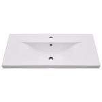 Casa si Gradina - Mobilier - Seturi de mobilier - Seturi baie - Set mobilier de baie, 2 piese, ceramica si lemn prelucrat - Infinity.ro